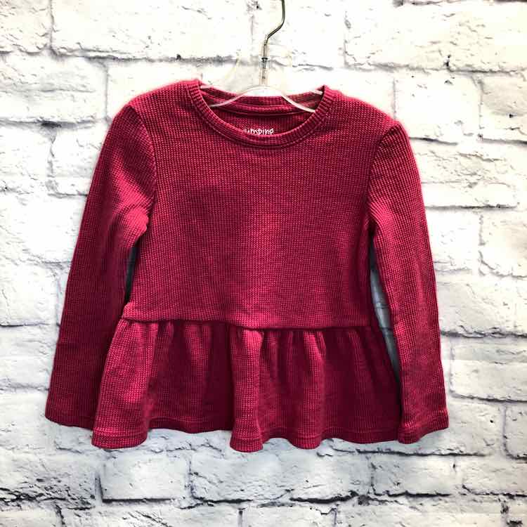 Jumping Beans Pink Size 3T Girls Long Sleeve Shirt