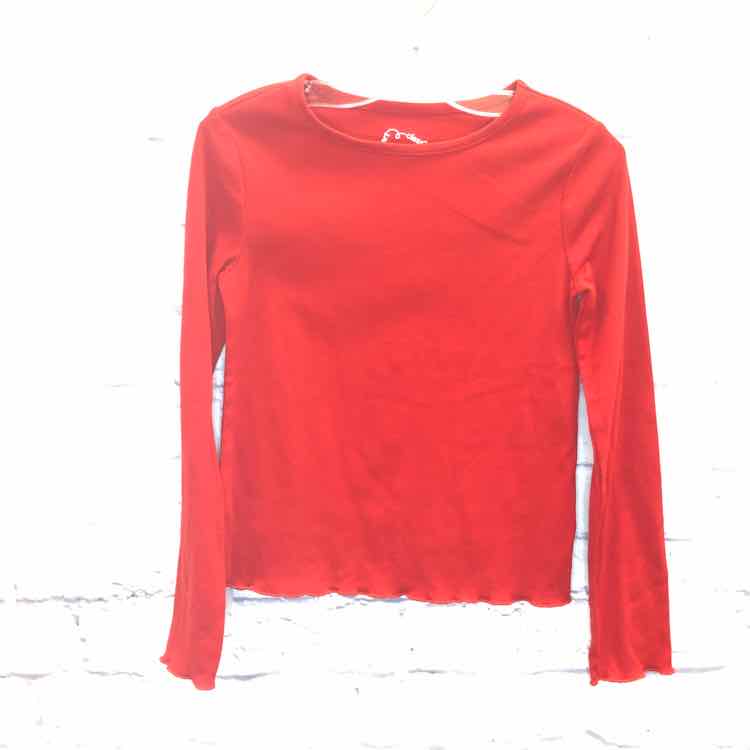 Art Class Red Size 8 Girls Long Sleeve Shirt