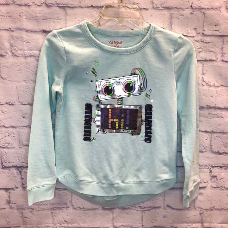 Cat & Jack Green Size 10 Girls Sweatshirt/Hoodie