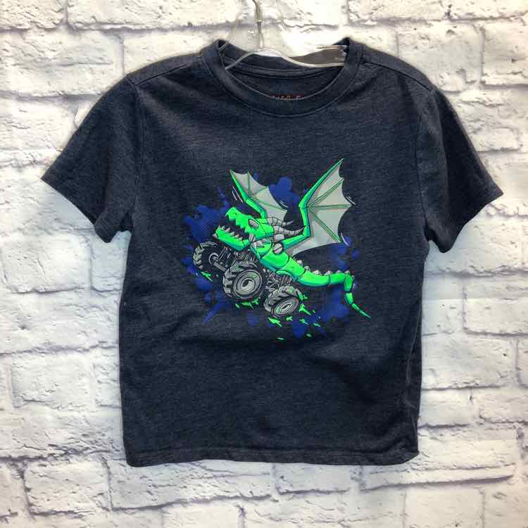 Cat & Jack Navy Size 6 Boys Short Sleeve Shirt