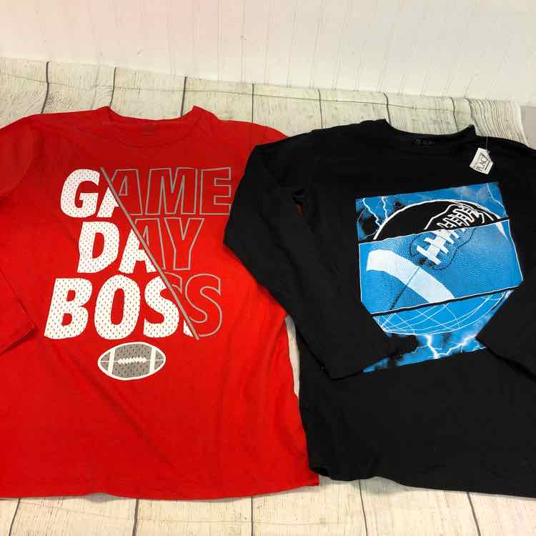 Childrens Place Red & Black Size 10 Boys Long Sleeve Shirt