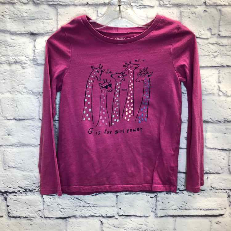 Carters Pink Size 7 Girls Long Sleeve Shirt