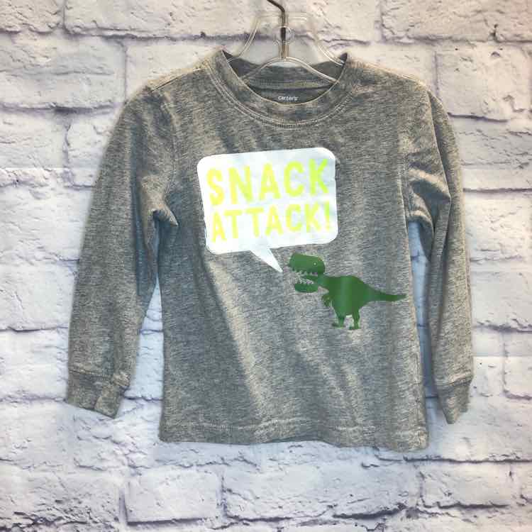Carters Gray Size 2T Boys Long Sleeve Shirt