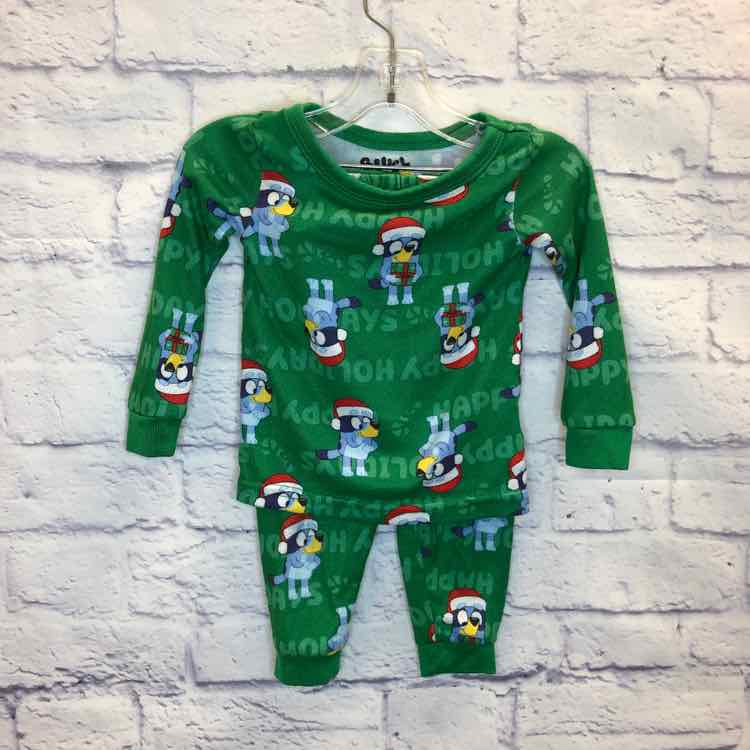 Bluey Green Size 18 Months Boys Pajamas