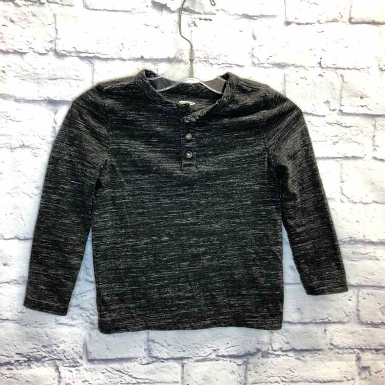 Old Navy Gray Size 4T Boys Long Sleeve Shirt