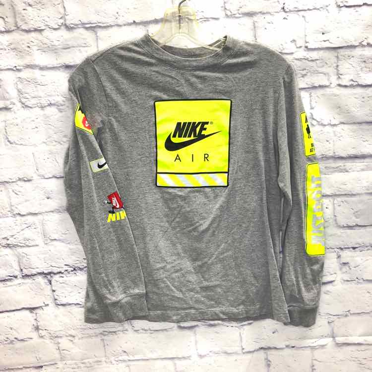 Nike Gray Size 14 Boys Long Sleeve Shirt