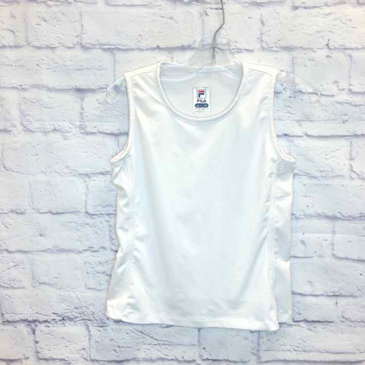 Fila White Size 7 Girls Tank Top
