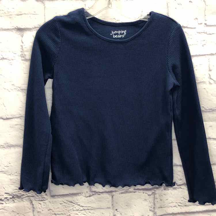 Jumping Beans Navy Size 6 Girls Long Sleeve Shirt