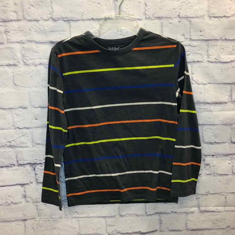 Cat & Jack Stripe Size 12 Boys Long Sleeve Shirt