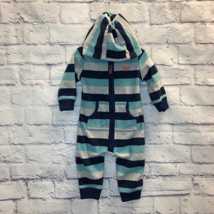 Carters Stripe Size 6 Months Boys Romper