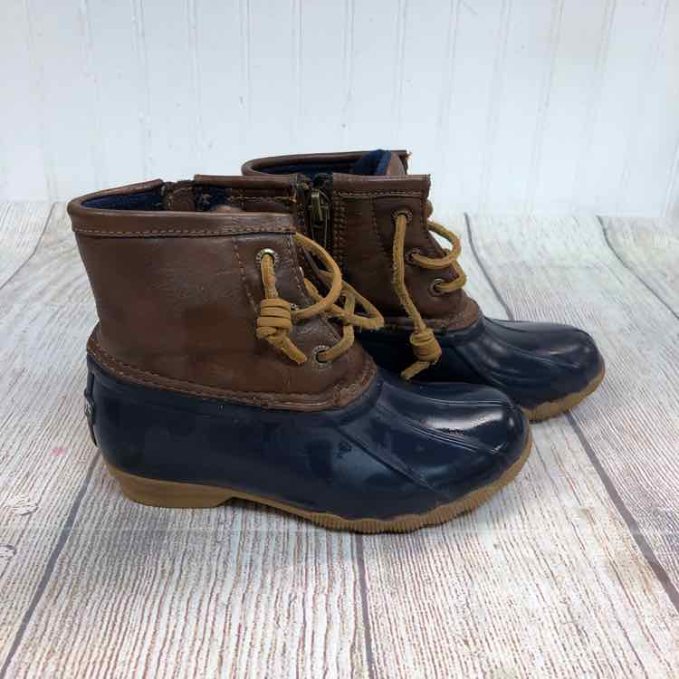 Sperry Navy Size 10 Girls Boots