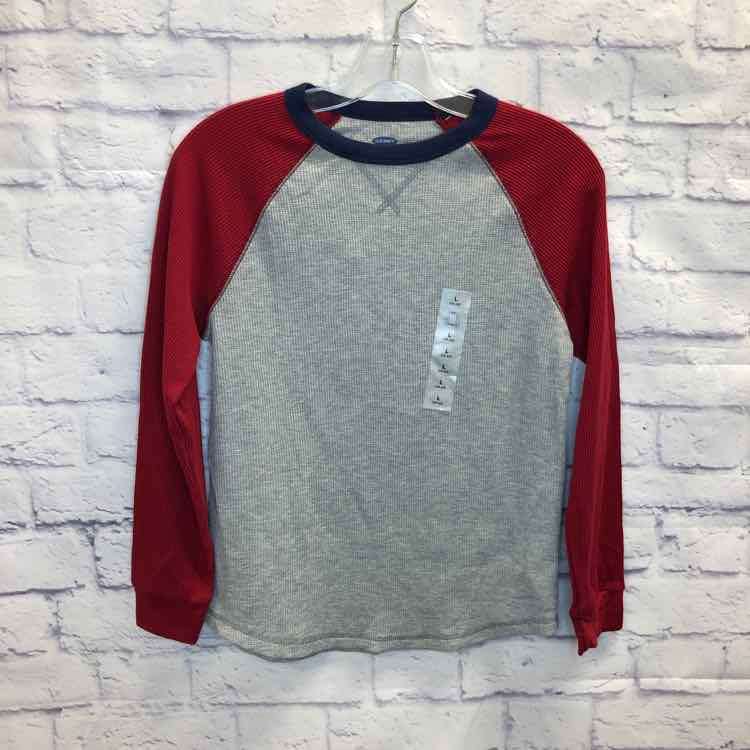 Old Navy Gray Size 10 Boys Long Sleeve Shirt