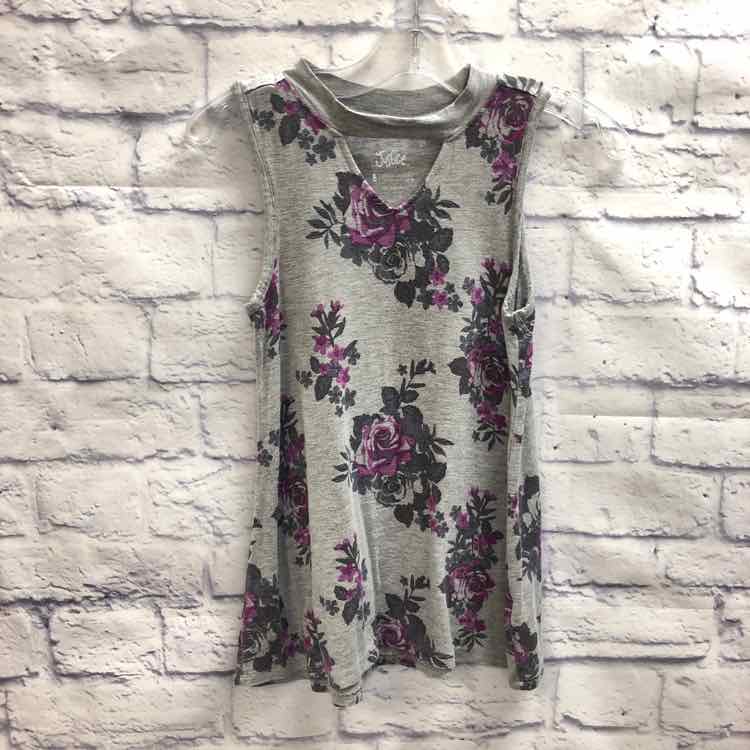 Justice Floral Size 8 Girls Tank Top