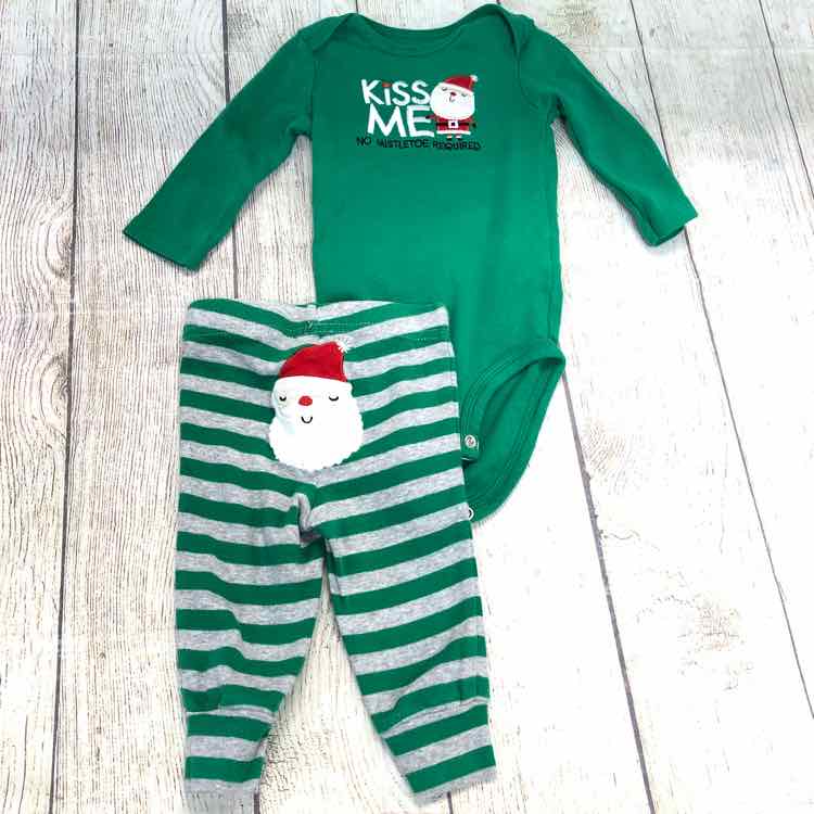 Just One You Green Size 6 Months Boys 2 Piece Outfit
