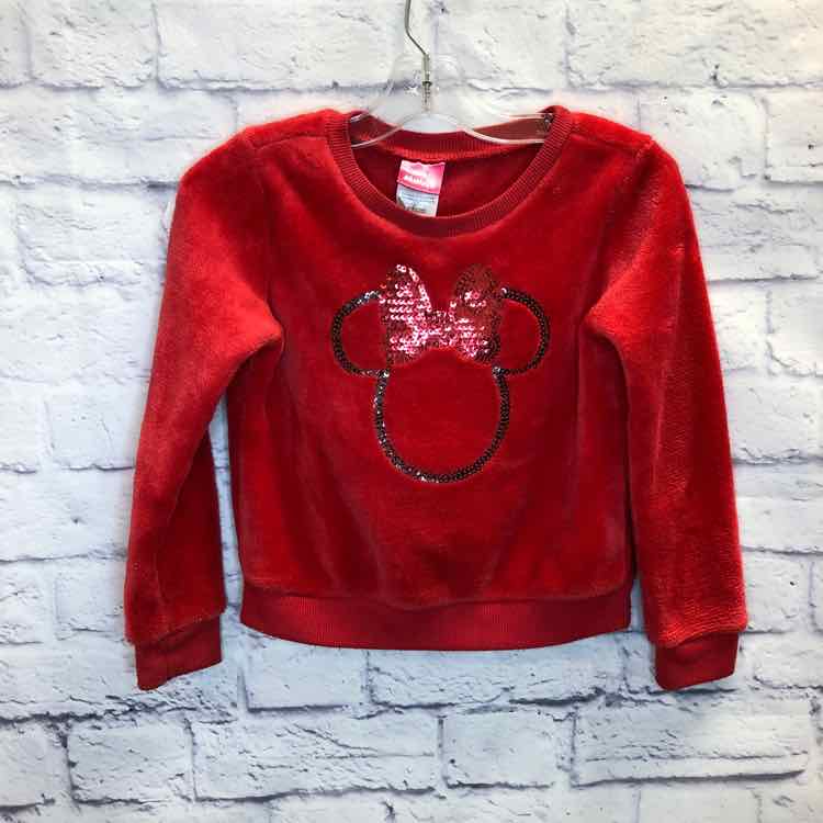 Minnie Mouse Red Size 6 Girls Sweatshirt/Hoodie