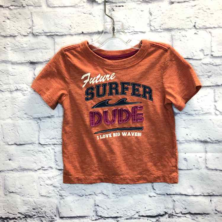 Cherokee Orange Size 24 Months Boys Short Sleeve Shirt