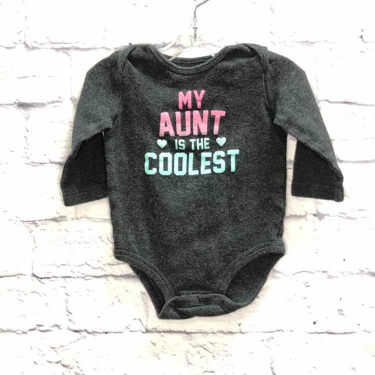 Carters Gray Size 6 Months Girls Bodysuit