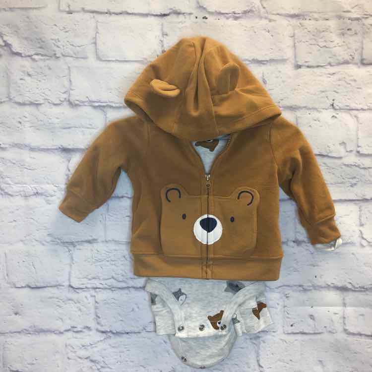 Just One You Brown Size 3 Months Boys 3 Piece Outfit