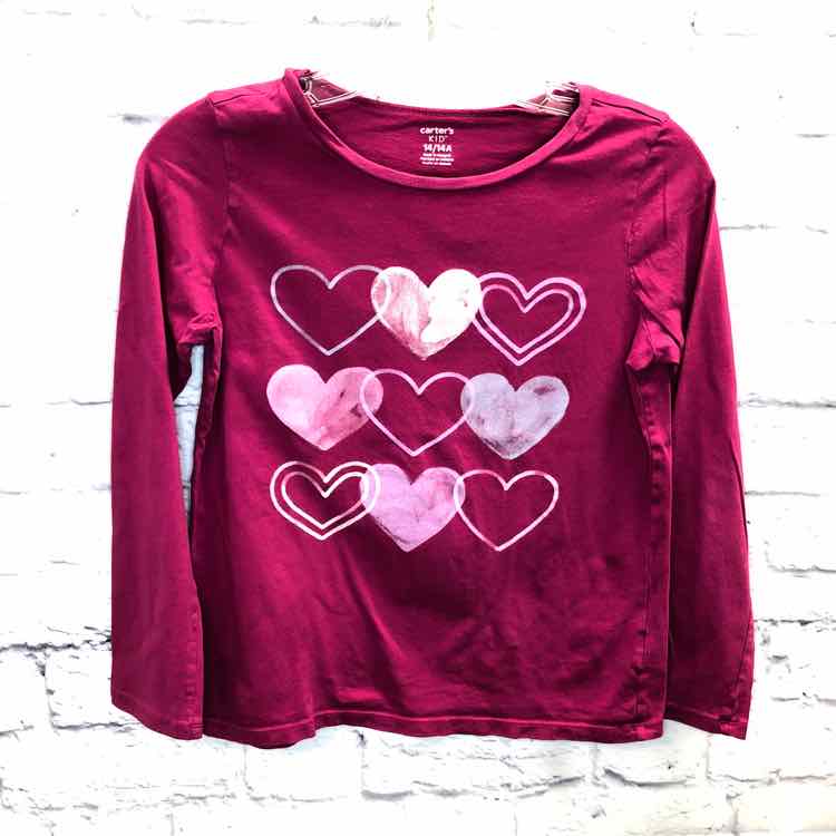 Carters Pink Size 14 Girls Long Sleeve Shirt