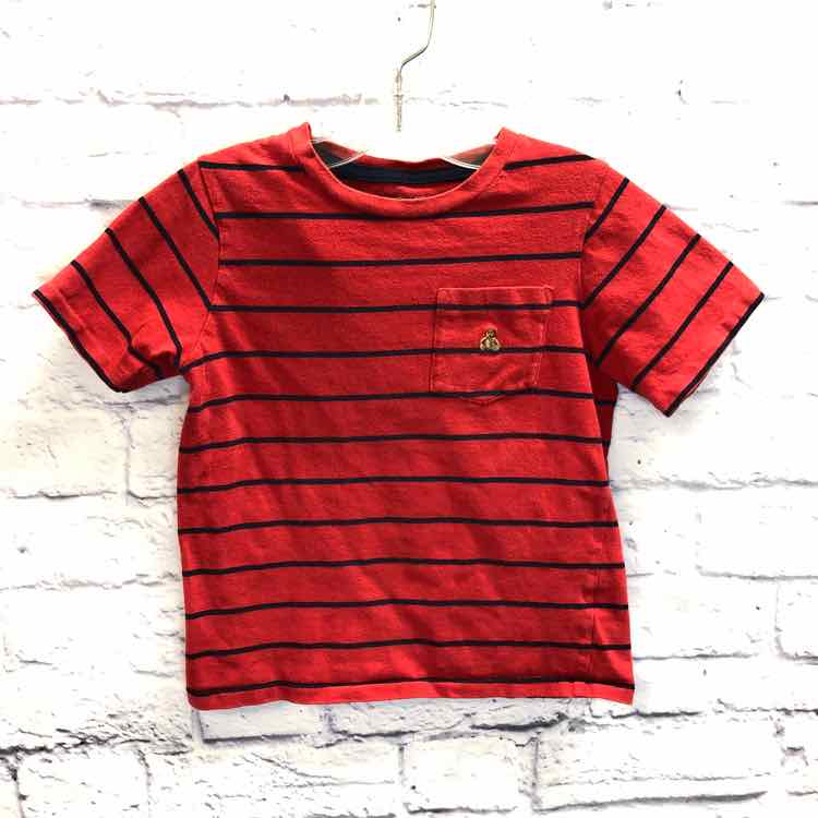 Gap Stripe Size 5 Boys Short Sleeve Shirt