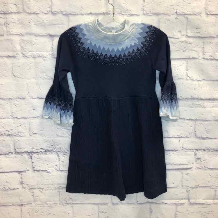 Janie & Jack Navy Size 5 Girls Sweater Dress