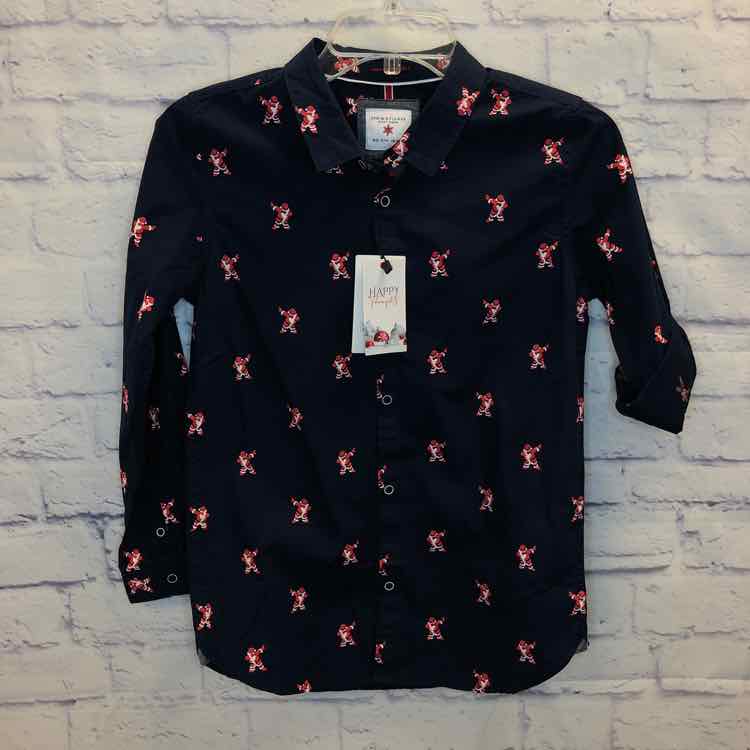 Denim & Flower Navy Size 14 Boy Polo or Button Down