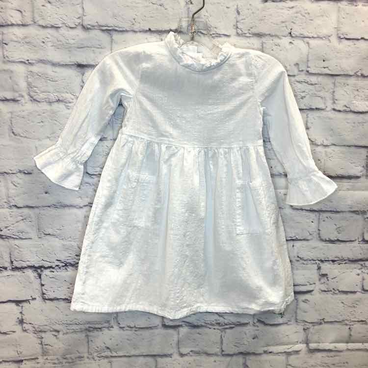 White Size 4T Girls Dress