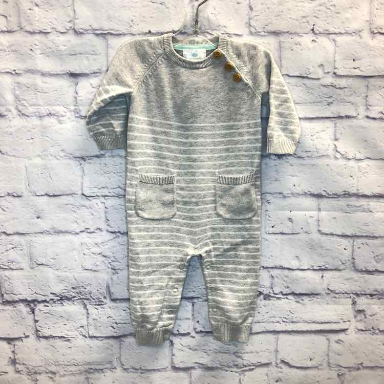 Cloud Island Gray Size 3-6 Months Boys Romper