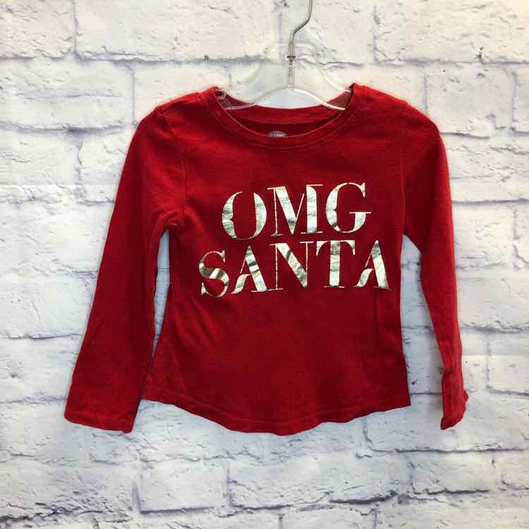 Old Navy Red Size 3T Girls Long Sleeve Shirt
