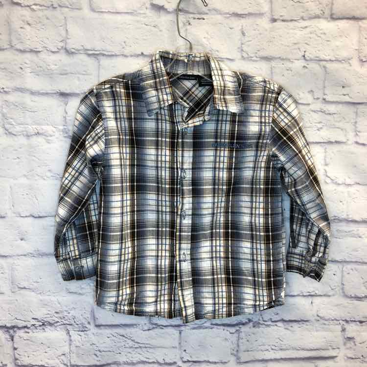 Calvin Klein Plaid Size 4T Boy Polo or Button Down