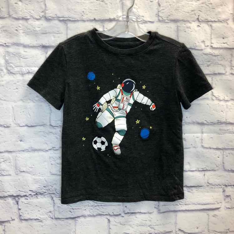 Cat & Jack Gray Size 6 Boys Short Sleeve Shirt