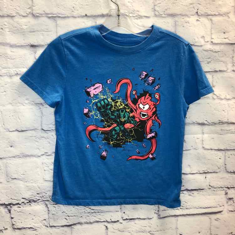 Cat & Jack Blue Size 6 Boys Short Sleeve Shirt