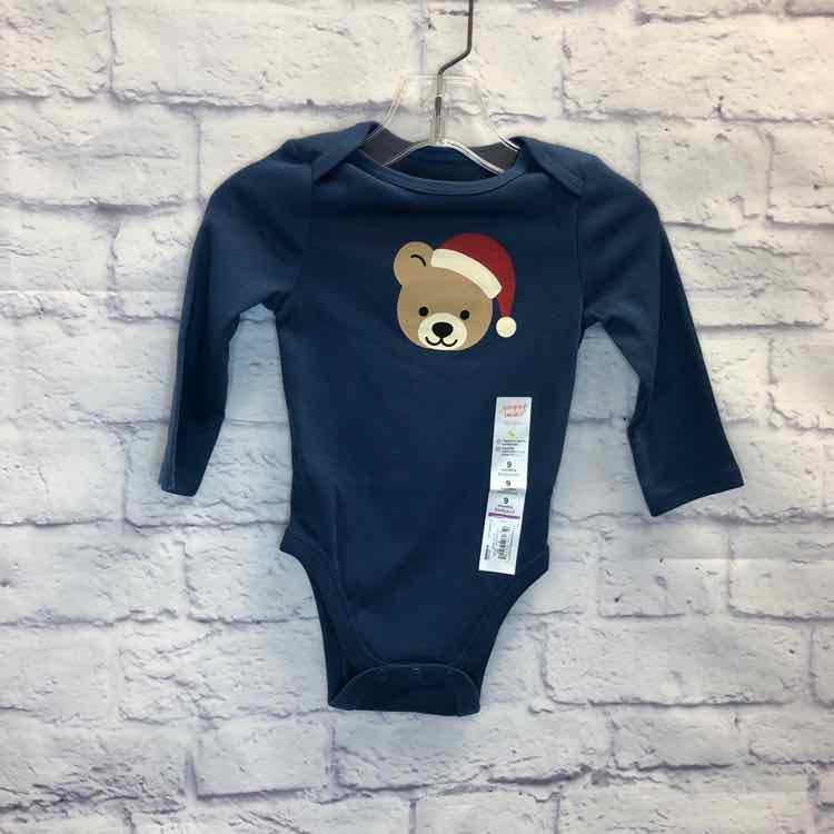Jumping Beans Navy Size 9 Months Boys Bodysuit