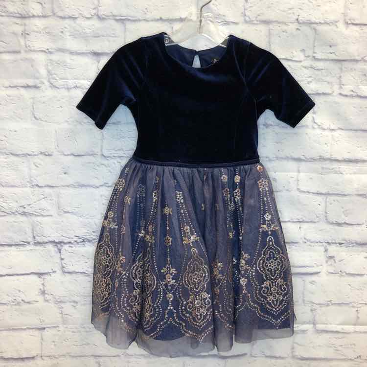 Lilt Navy Size 6 Girls Dress