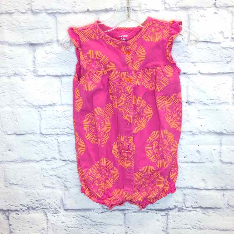 Carters Pink Size 24 Months Girls Romper