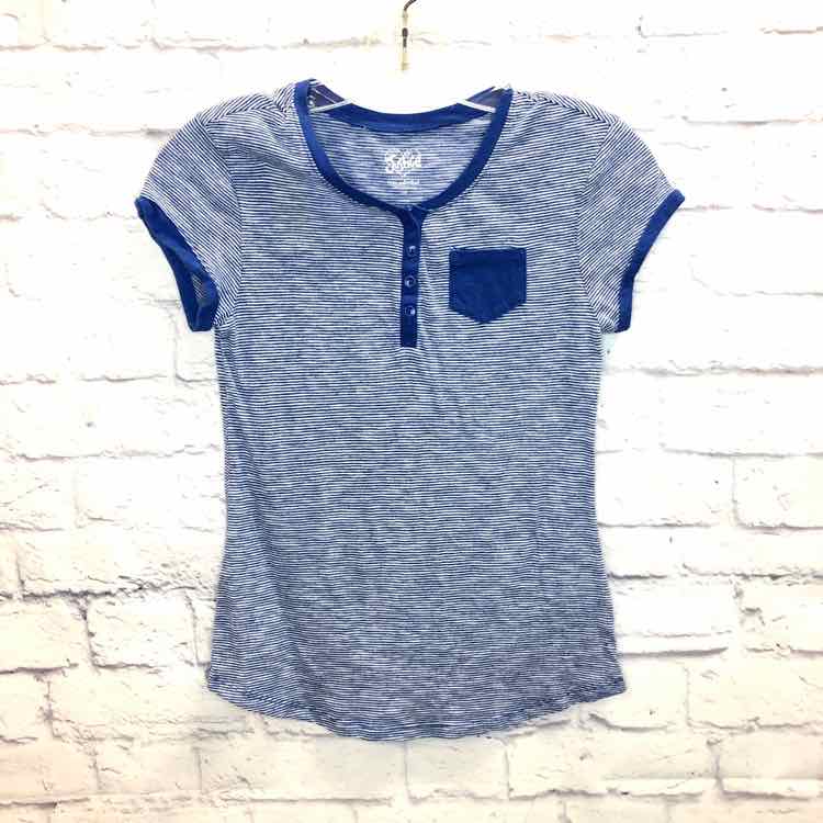 Justice Blue Size 12 Girls Short Sleeve Shirt