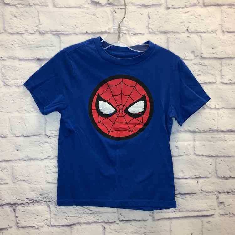 Marvel Blue Size 6 Boys Short Sleeve Shirt