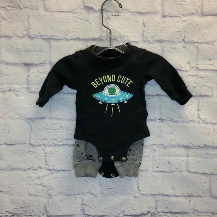 Carters Black Size 3 Months Boys 2 Piece Outfit