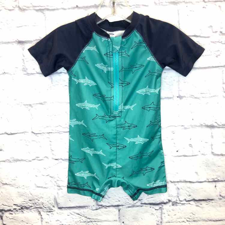 Old Navy Green Size 6-12 months Boys Swimsuit