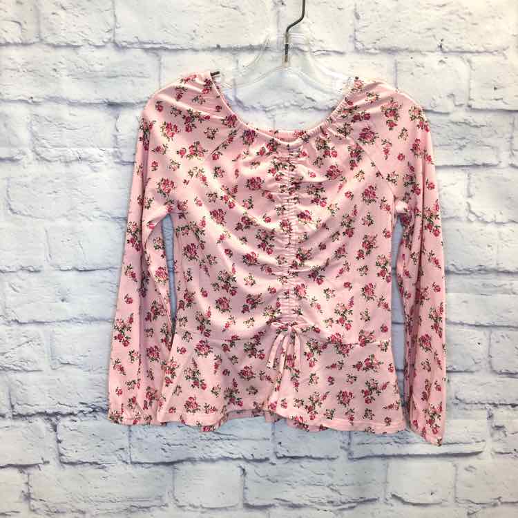 Childrens Place Floral Size 7 Girls Long Sleeve Shirt