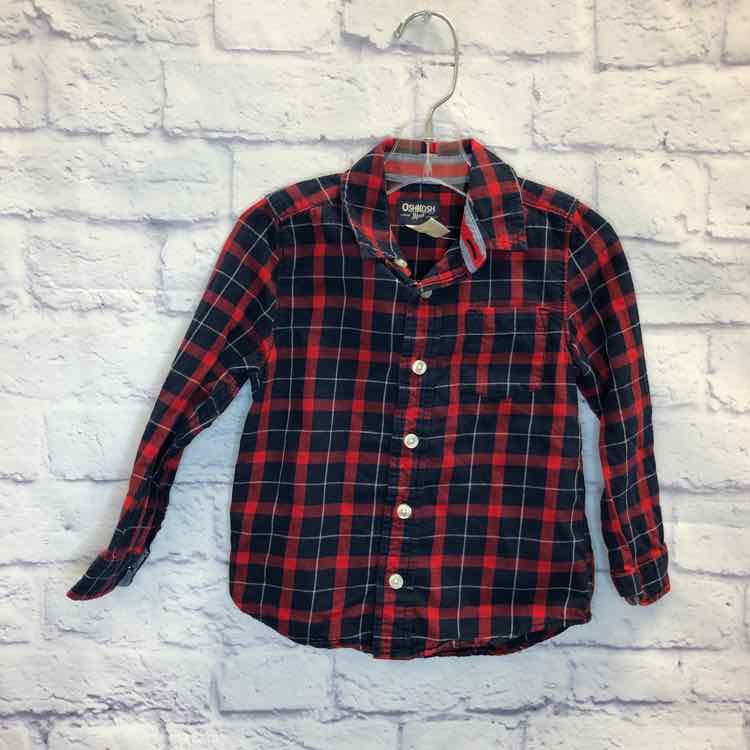 Oshkosh Plaid Size 3T Boy Polo or Button Down