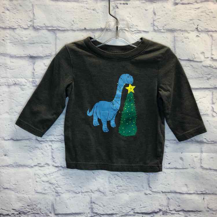 Cat & Jack Gray Size 12 Months Boys Long Sleeve Shirt