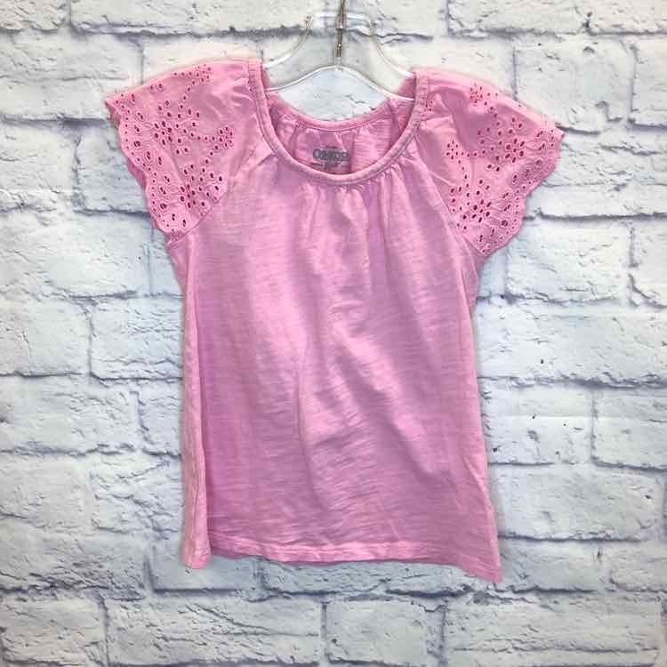 Oshkosh Pink Size 5 Girls Short Sleeve Shirt