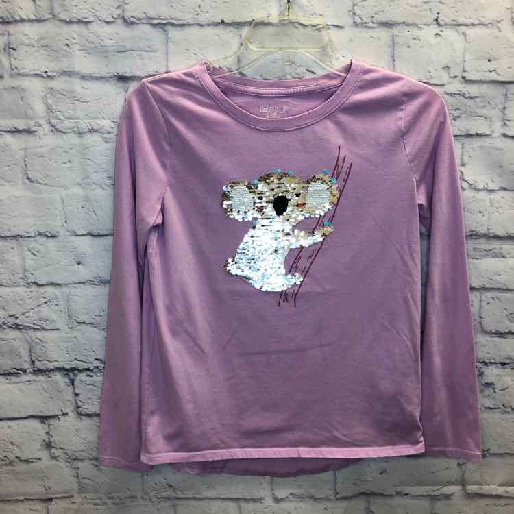 Cat & Jack Purple Size 14 Girls Long Sleeve Shirt