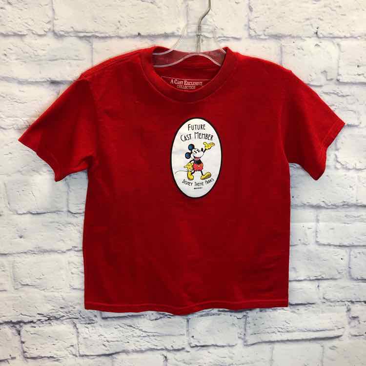 Disney Parks Red Size 5 Boys Short Sleeve Shirt