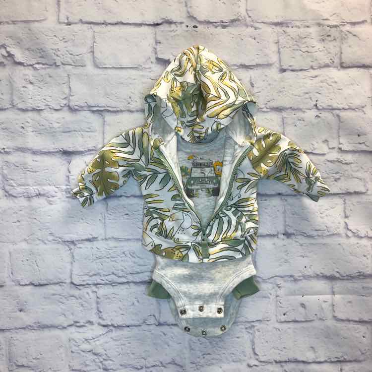 Carters Green Size Newborn Boys 3 Piece Outfit