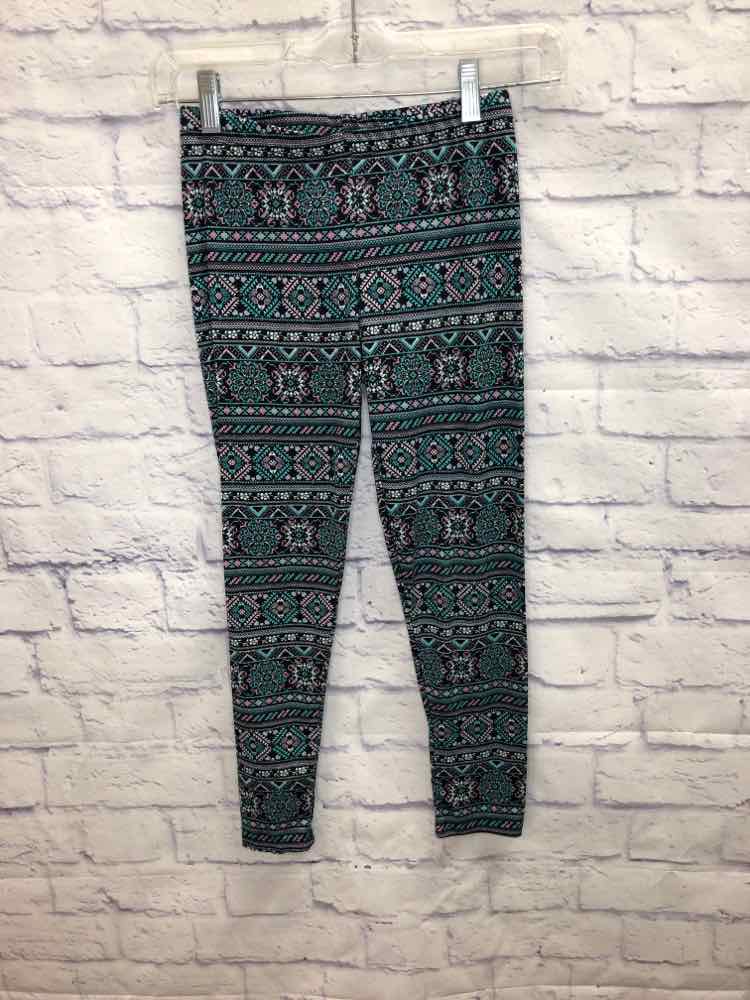 Beautees Green Size 10 Girls Leggings