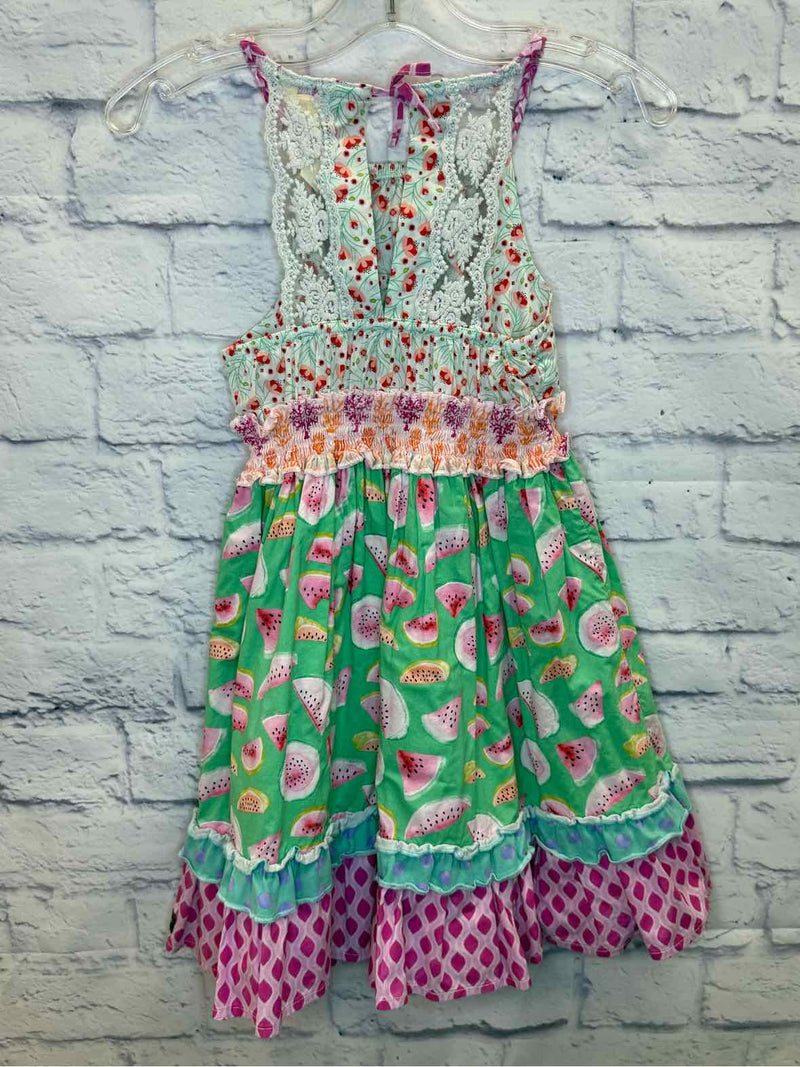 Matilda Jane Green Size 6 Adventure Begins Slice of Life Dress