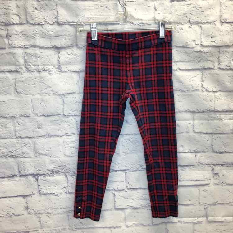 Janie & Jack Plaid Size 7 Girls Leggings