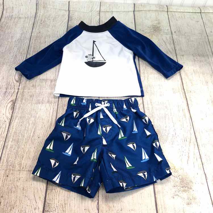 Gymboree Blue Size 3-6 Months Boys Trunks + Rashguard